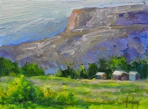 Barbara Churchley Fine Art Colorado Mountain Landscape Painting Rose