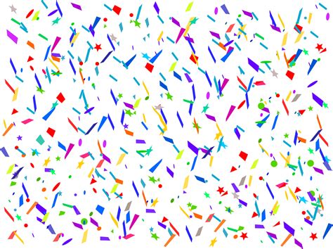 Confetti Background Vector Png