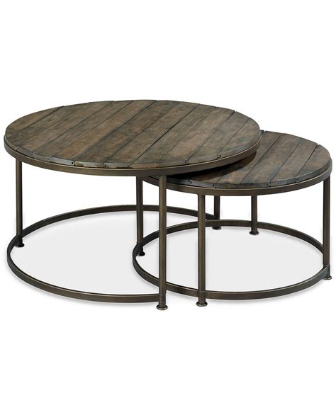 This nesting 2 piece coffee table set provides the perfect tabletop solution for all needs. Link Wood Set of 2 Round Nesting Coffee Tables - Furniture ...