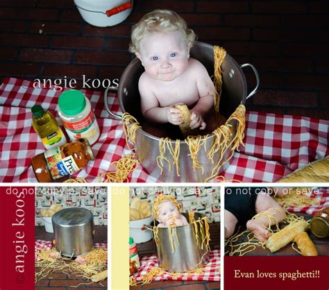 Photo Session Idea 6 Month Old 8 Month Old Spaghetti Angie Koos
