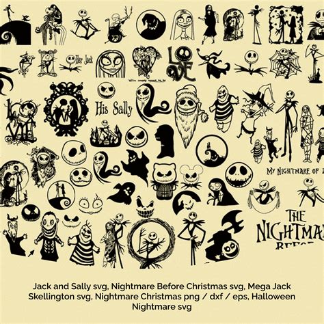 Nightmare Before Christmas Svg Master Bundles