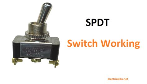 What Is Single Pole Double Throw Switch Spdt Working Application