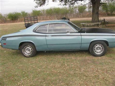1971 Plymouth Duster 71417 Miles Gun Meatal Gray 340 4 Speed For Sale