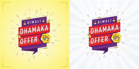 Diwali Dhamaka Sale Offer Template Banner Logo Design Icon Poster