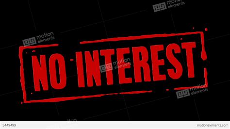 No Interest Red Stamp Transition Stock Animation 5449499