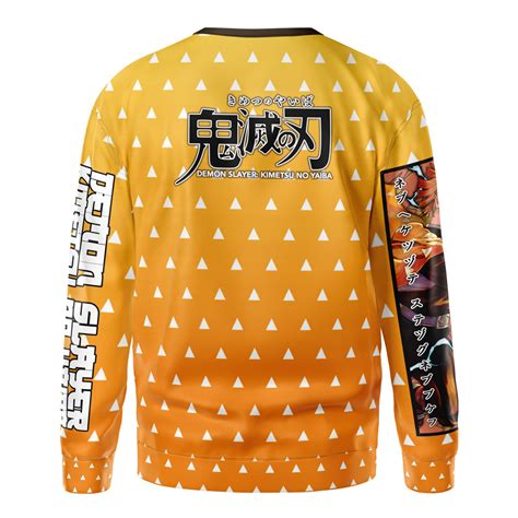 Agatsuma Zenitsu Haori Demon Slayer Streetwear Sweatshirt Anime Ape