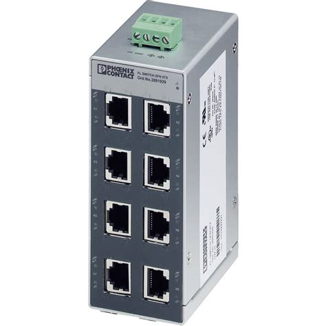 Ethernetový Switch Phoenix Contact Fl Switch Sfn 8tx 2891929 140 Ma