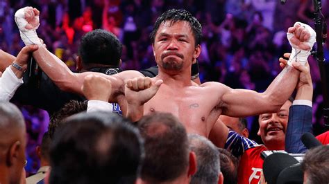 manny pacquiao beats keith thurman by split decision