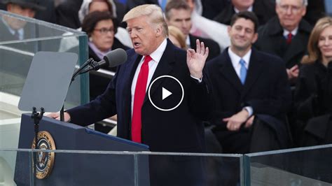 Highlights Of Trumps Inaugural Speech The New York Times