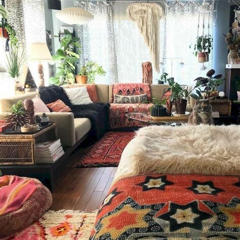 45 Awesome Bohemian Living Room Decoration Ideas To Create A
