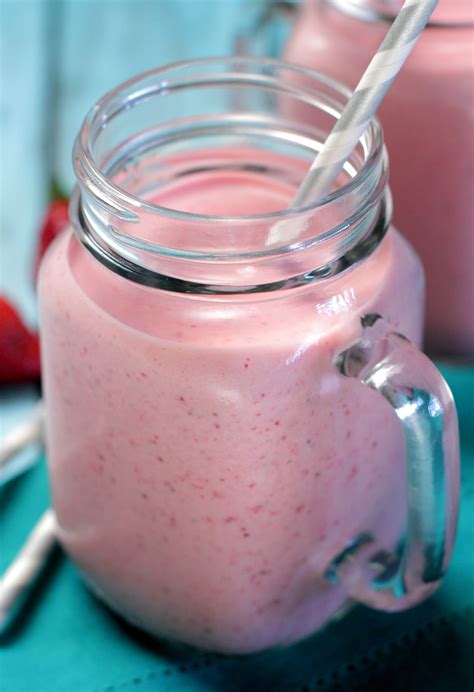 Strawberry Milkshake Smoothie Live Simply