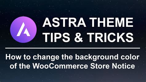 Astra Theme Tips And Tricks How To Change The Background Color Of The