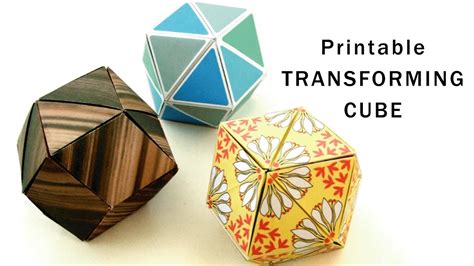 Origami Transforming Cube Tutorial Origami Handmade