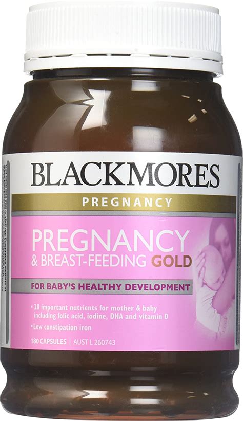 blackmores pregnancy and breast feeding gold 180 capsules health and household