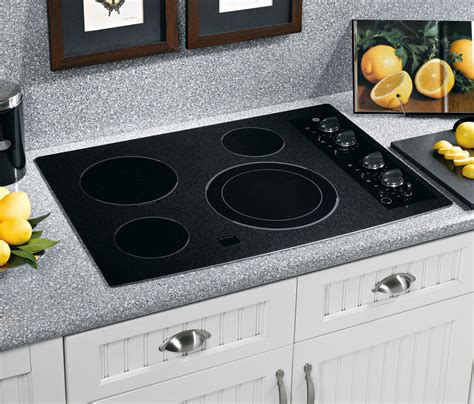 GE Appliances JP356BMBB 30" Built-In Electric Cooktop - Black