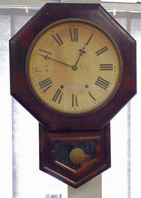 Antique Ansonia Wall Clock With Antiques And Collectables Barsby Auctions Antiques Reporter
