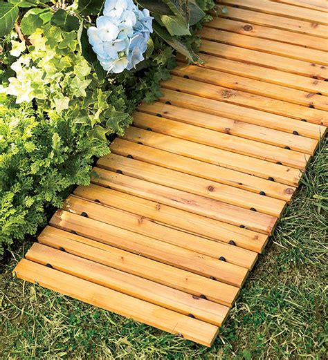 Set Up Attractive Looking Paths With These Easy To Use Roll Out Wooden