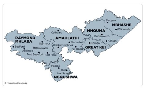 Mbhashe Local Municipality Map