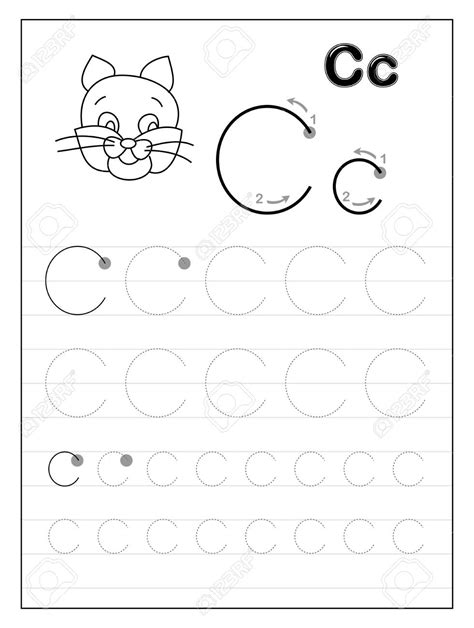 Letter C Writing Practice Worksheet24