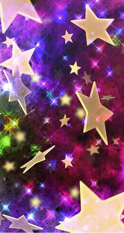 Star Stars Falling Colorful Background Iphone Wallpapers