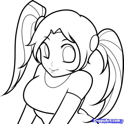 By the way, making this drawing is very easy. Anime Girl Drawing | Free download on ClipArtMag