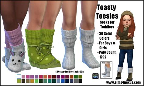 Sims 4 Ccs The Best Toasty Toesies Socks For Toddlers By Sims4nexus