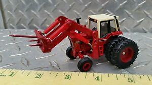 ERTL Custom Farm Toy Ih International Tractor W Hay Bale Spear Loader EBay