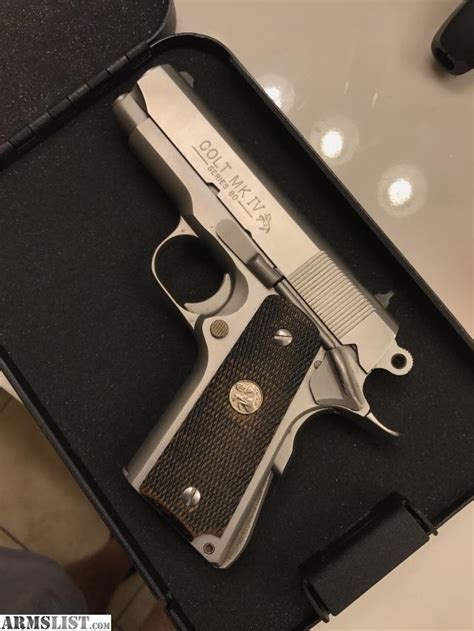 Armslist For Sale Colt 1911 Series 80 Stainless Steel Officers Model