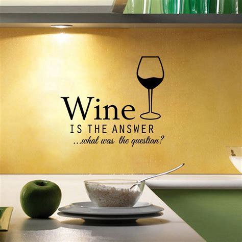 Free Shipping Funny Bar Pub Wall Stickers Vinyl Wine Decals Home