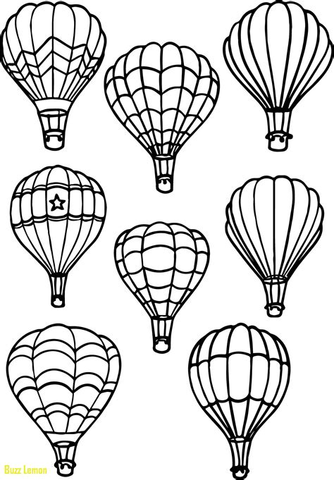 Free Printable Hot Air Balloon Coloring Pages Printable Templates