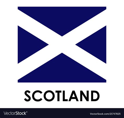 Scotland Flag Royalty Free Vector Image Vectorstock