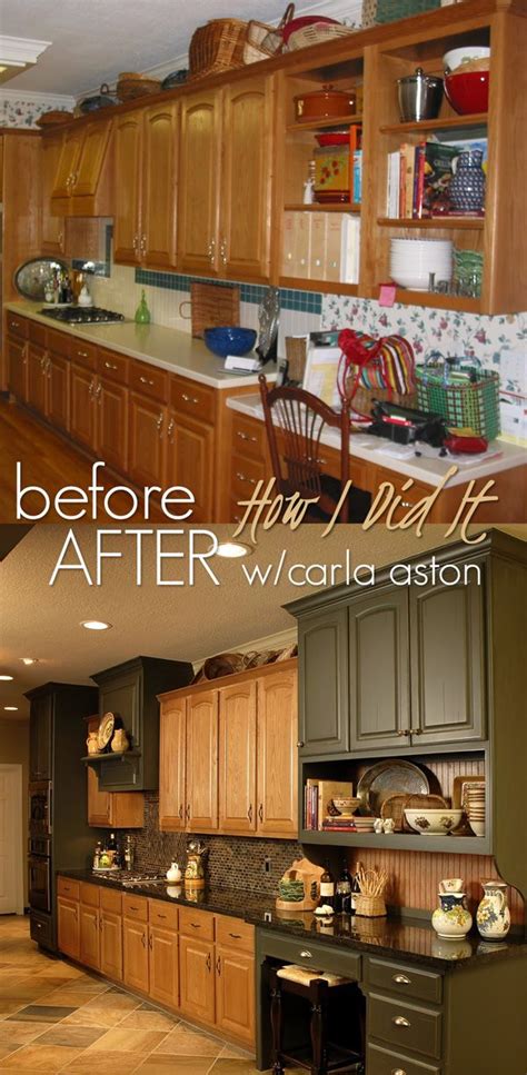 He added glass to the front of two. What To Do With Oak Cabinets — DESIGNED | Kitchen remodel ...