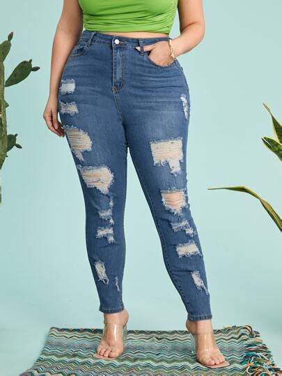 Shop Plus Size Jeans Plus Size And Curve Shein Usa