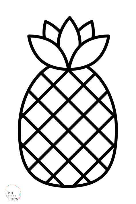 Printable Pineapple Template Printable Templates Free