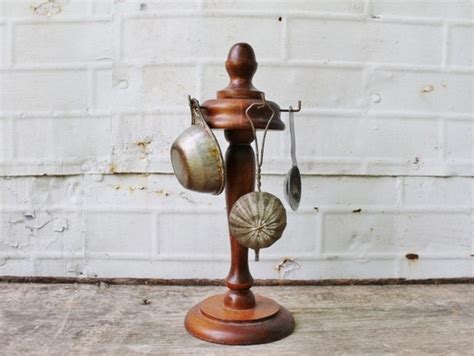 Wooden Spindle Measuring Spoon Or Cup Holder