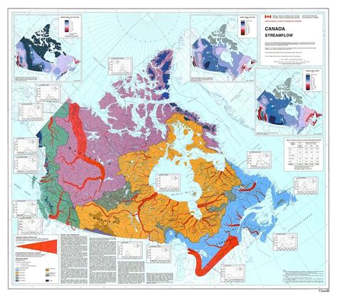 Canadian Watersheds Fila Imaginary Maps Hydrology North And South America Map Design