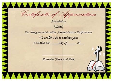 Thoughtful Pastor Appreciation Certificate Templates To Celebrate Your