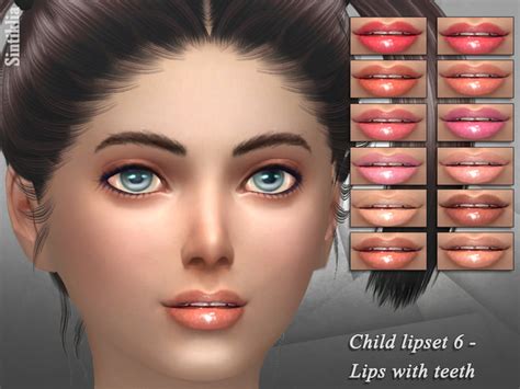Child Lipset 6 Lips With Teeth By Sintiklia At Tsr Sims 4 Updates