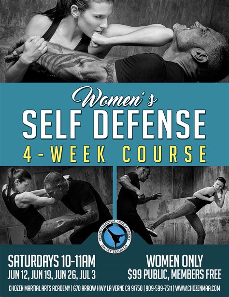 Womens Self Defense 4 Week Course Chozen Martial Arts Academy