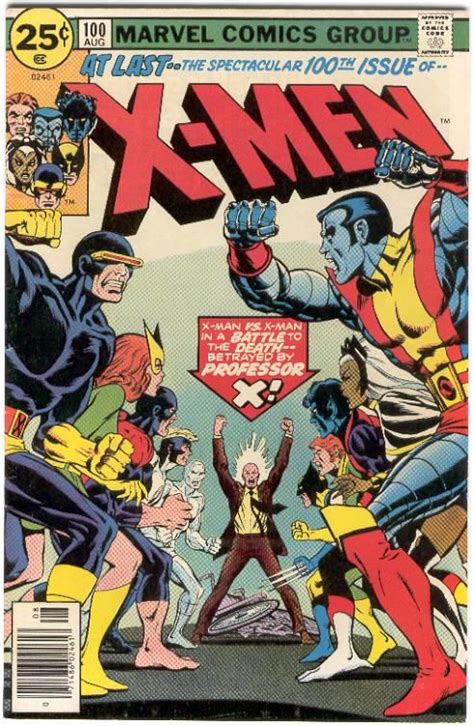 X Men Vol 1 100 Marvel Comics Vintage Comic Book Covers Vintage Comics