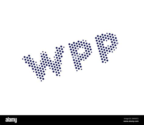 Wpp Plc Rotated Logo White Background Stock Photo Alamy