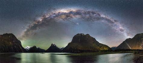 1920x1200 Nature Landscape New Zealand Lake Mountain Milky Way Long