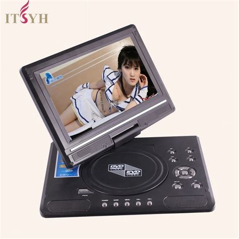 Itsyh Portable Dvd Evd Player Tv 270 Swivel Widescreen Vcd Cd Mp34 Sd