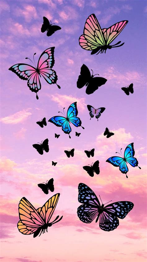 Y K Aesthetic Butterfly Wallpaper