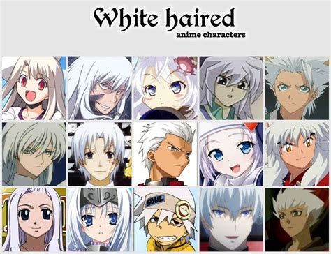 White Haired Anime Characters Anime Amino