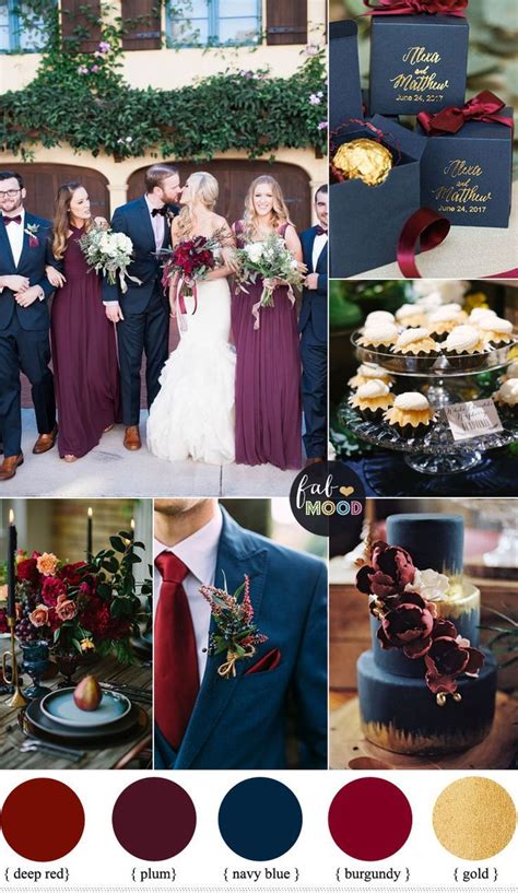 Maroon And Royal Blue Wedding Decorate