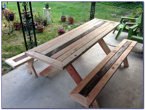 Wood Picnic Table With Detached Benches Bench Home Design Ideas 8zdva2rwnq103594