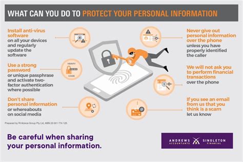 What Can You Do To Protect Your Personal Information Singleton Financial