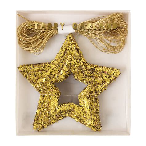 Gold Star Garland Home Seasonal Wreaths And Garlands Maisonette