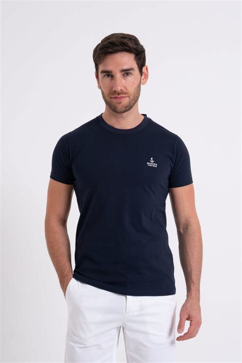 Mens Bio Round Neck T Shirt Marina Yacht Wear Yacht Uniforms